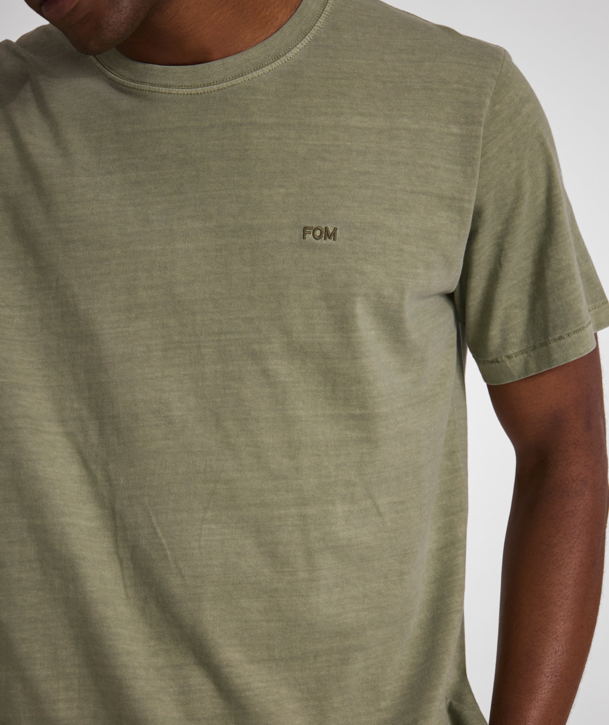 Mens Vintage Washed Tee - Sage