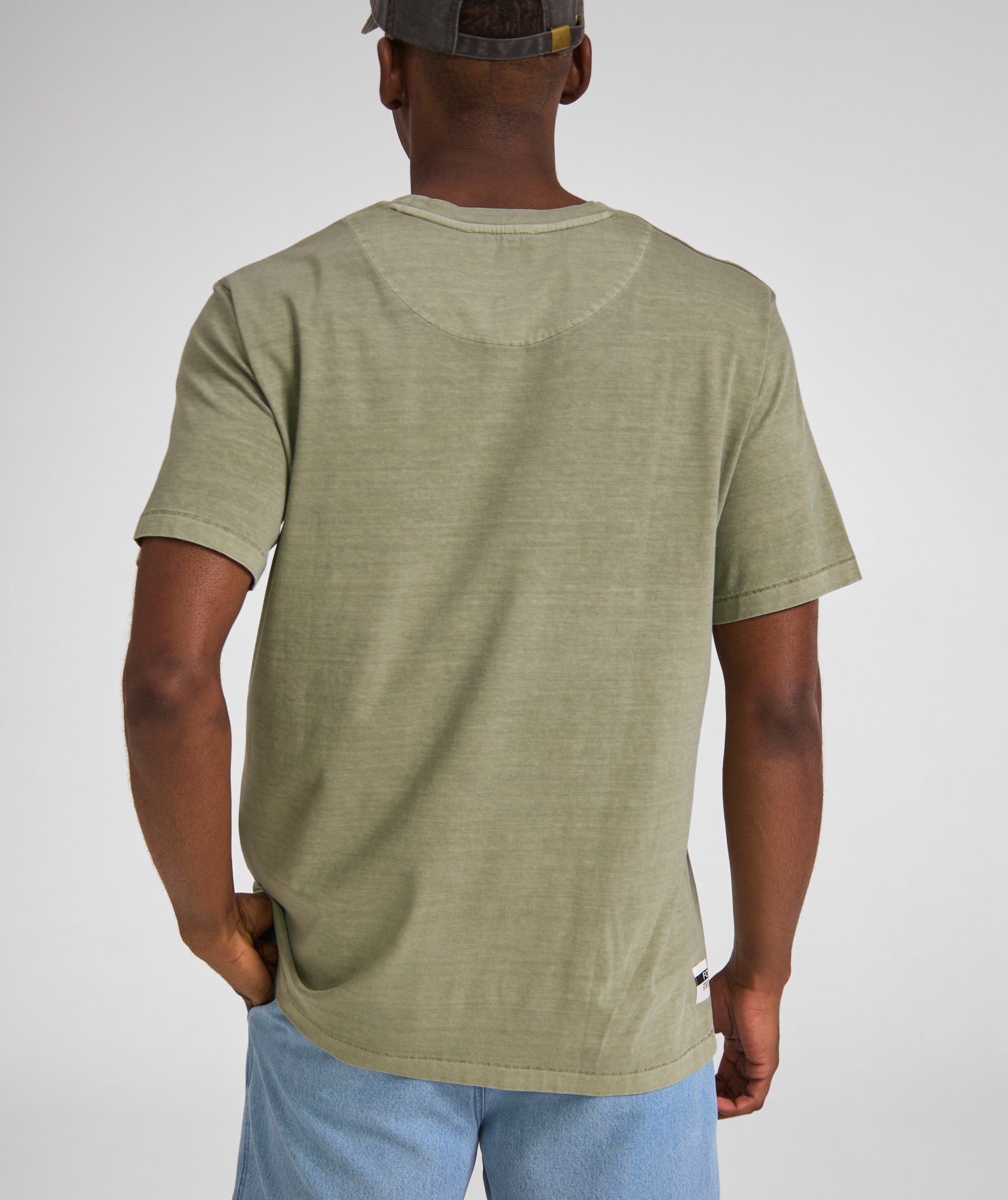 Mens Vintage Washed Tee - Sage