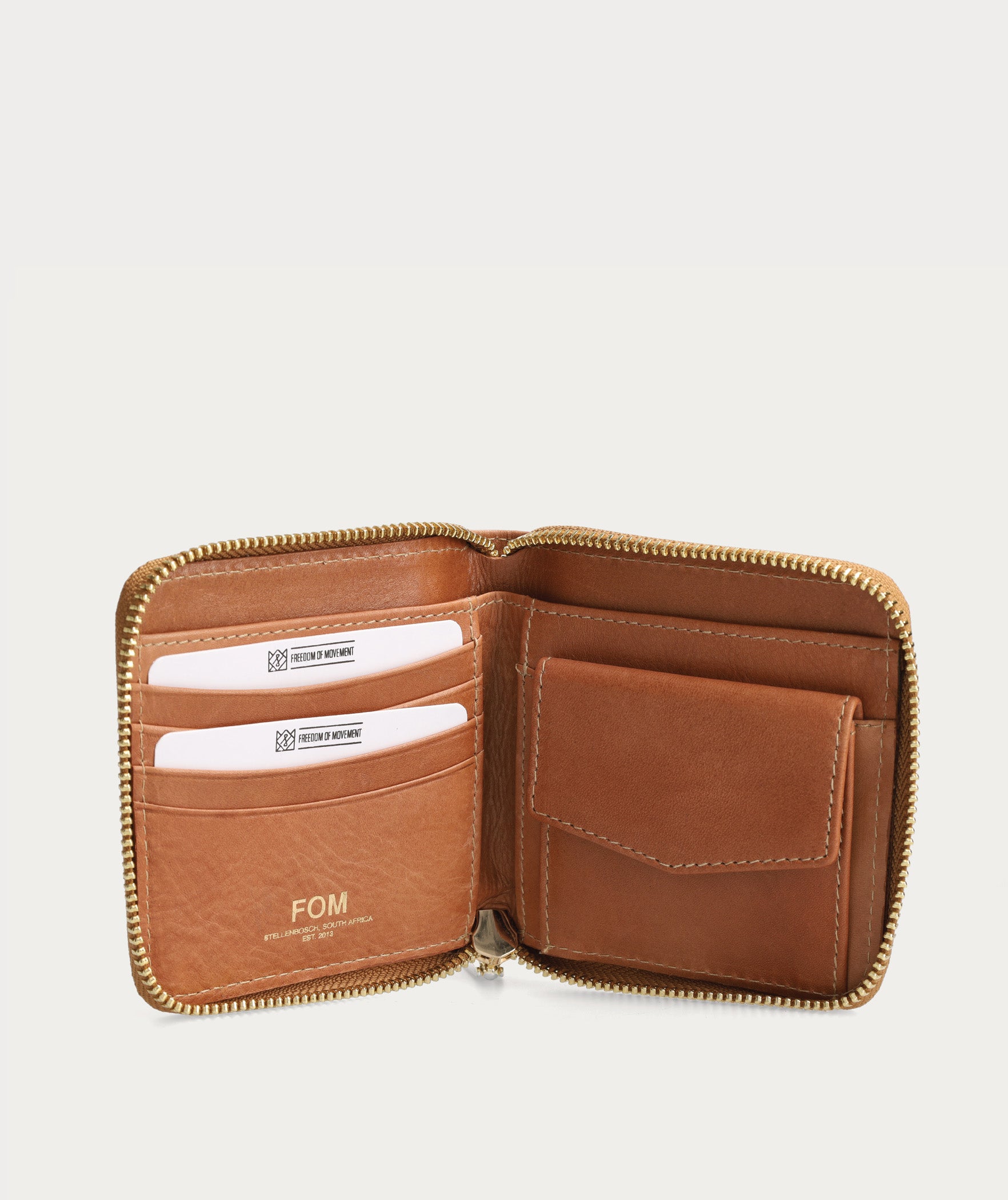 Square Zip Wallet - Biscuit