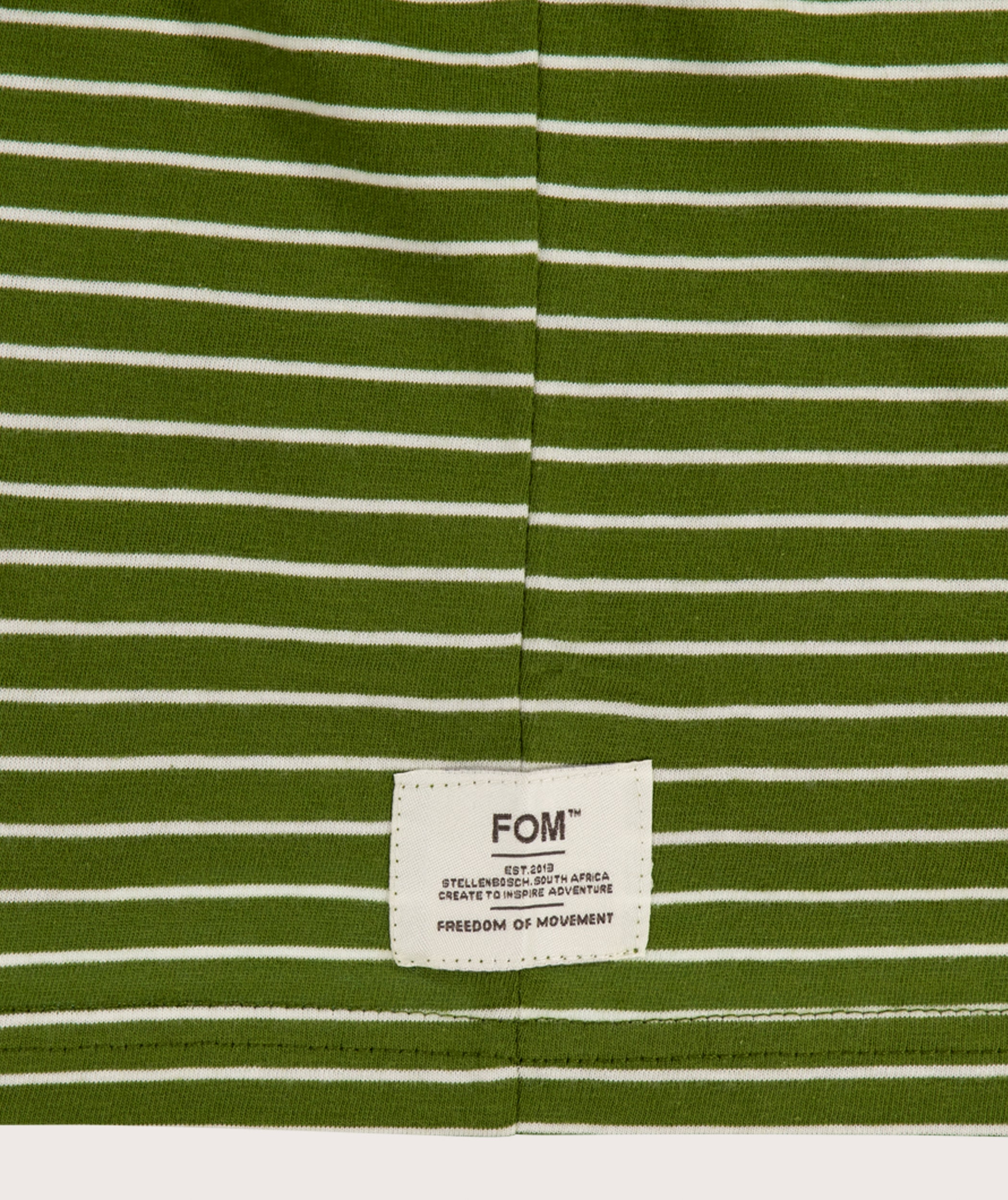 Mens Standard Cotton Stripe Tee -  Treetop Stripe