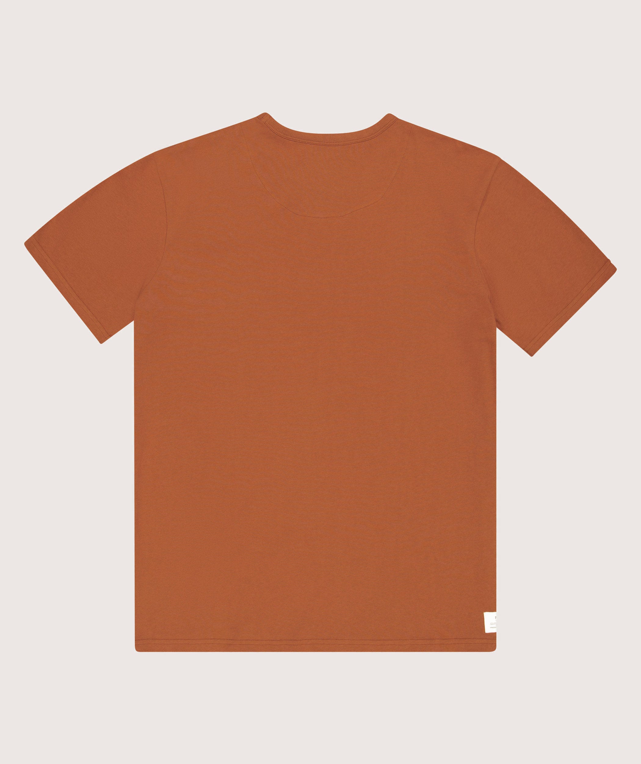 Mens Relaxed Organic Cotton Tee - Rust