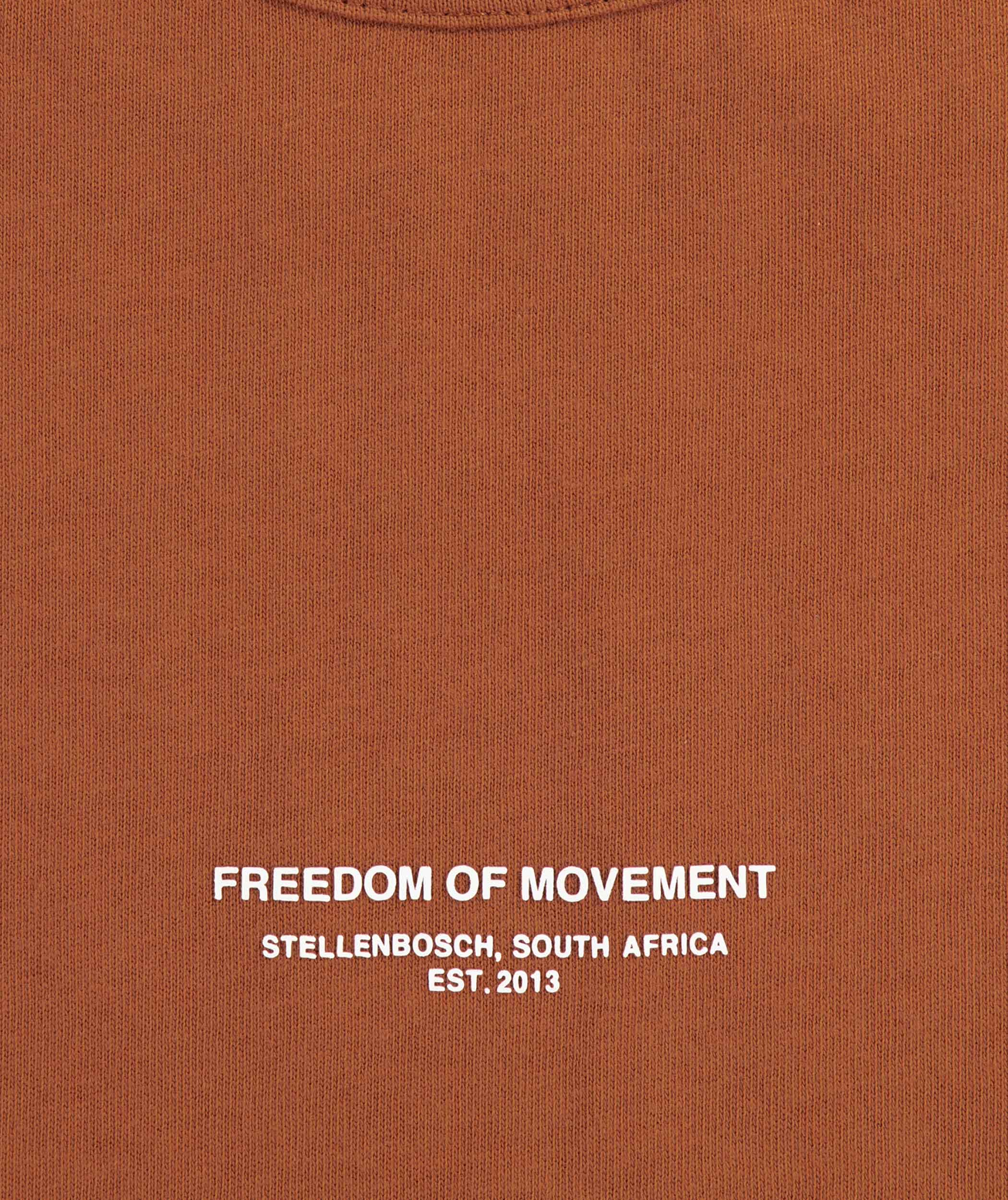 Mens Relaxed Organic Cotton Tee - Rust