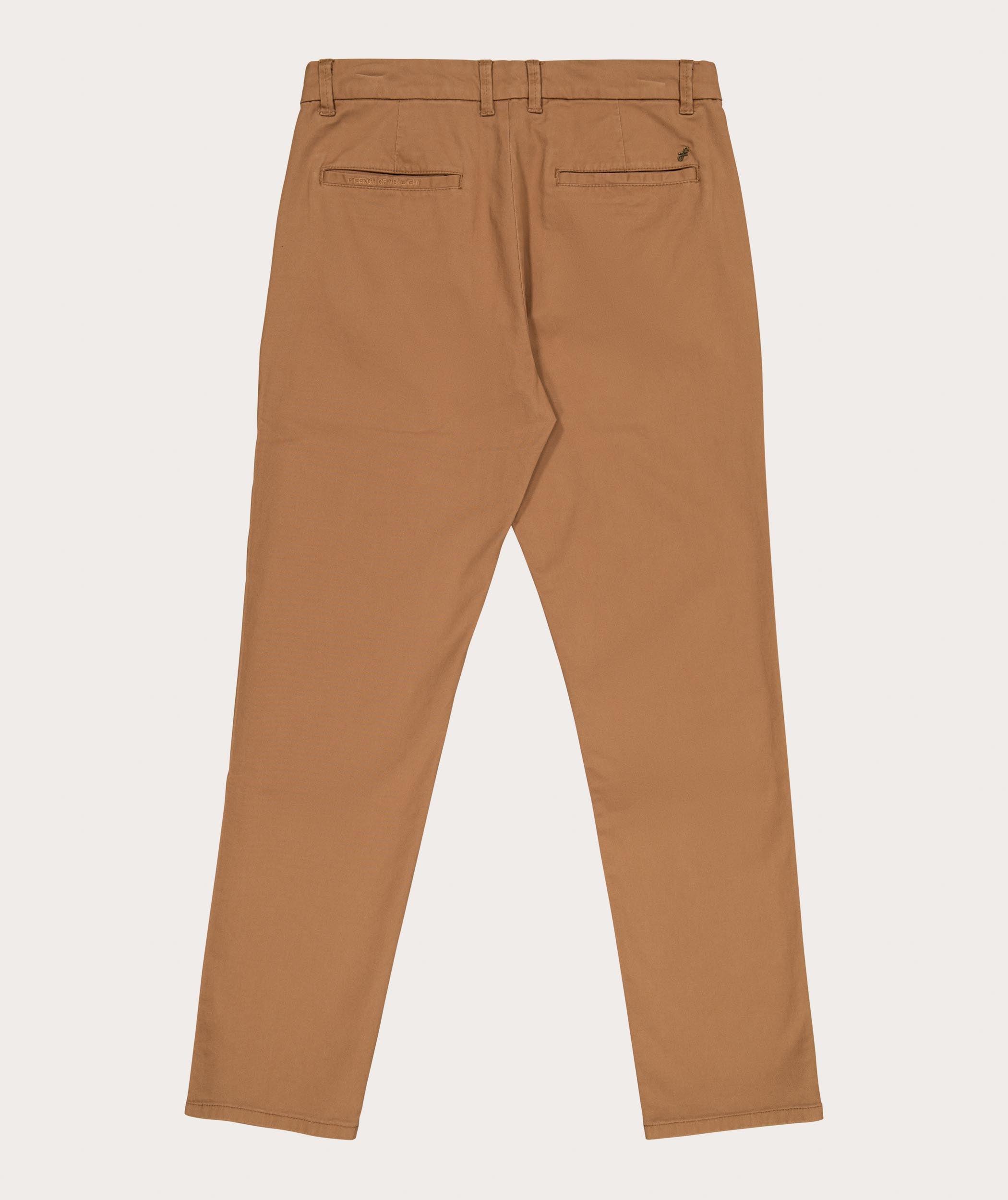 Mens Classic Chino Pants - Tobacco Brown