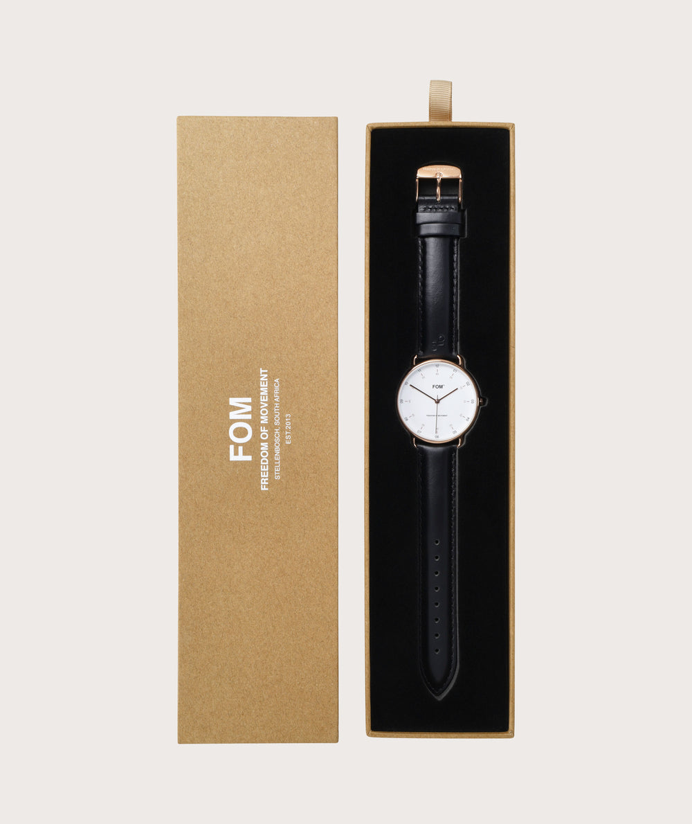 Balboa White/ Rose Gold - Black