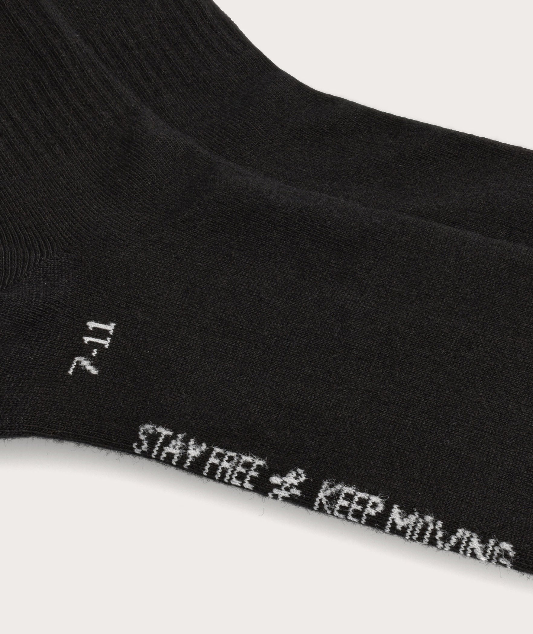 Socks FOM Active - Black/ Off-White Knot (Size 7-11)
