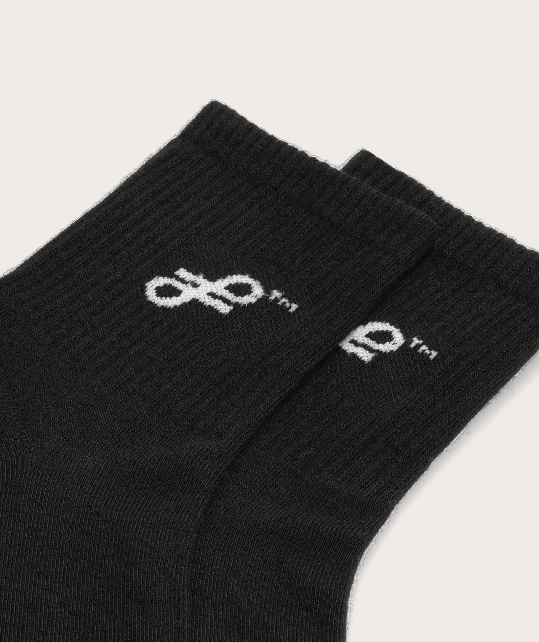 Socks FOM Active - Black/ Off-White Knot (Size 7-11)