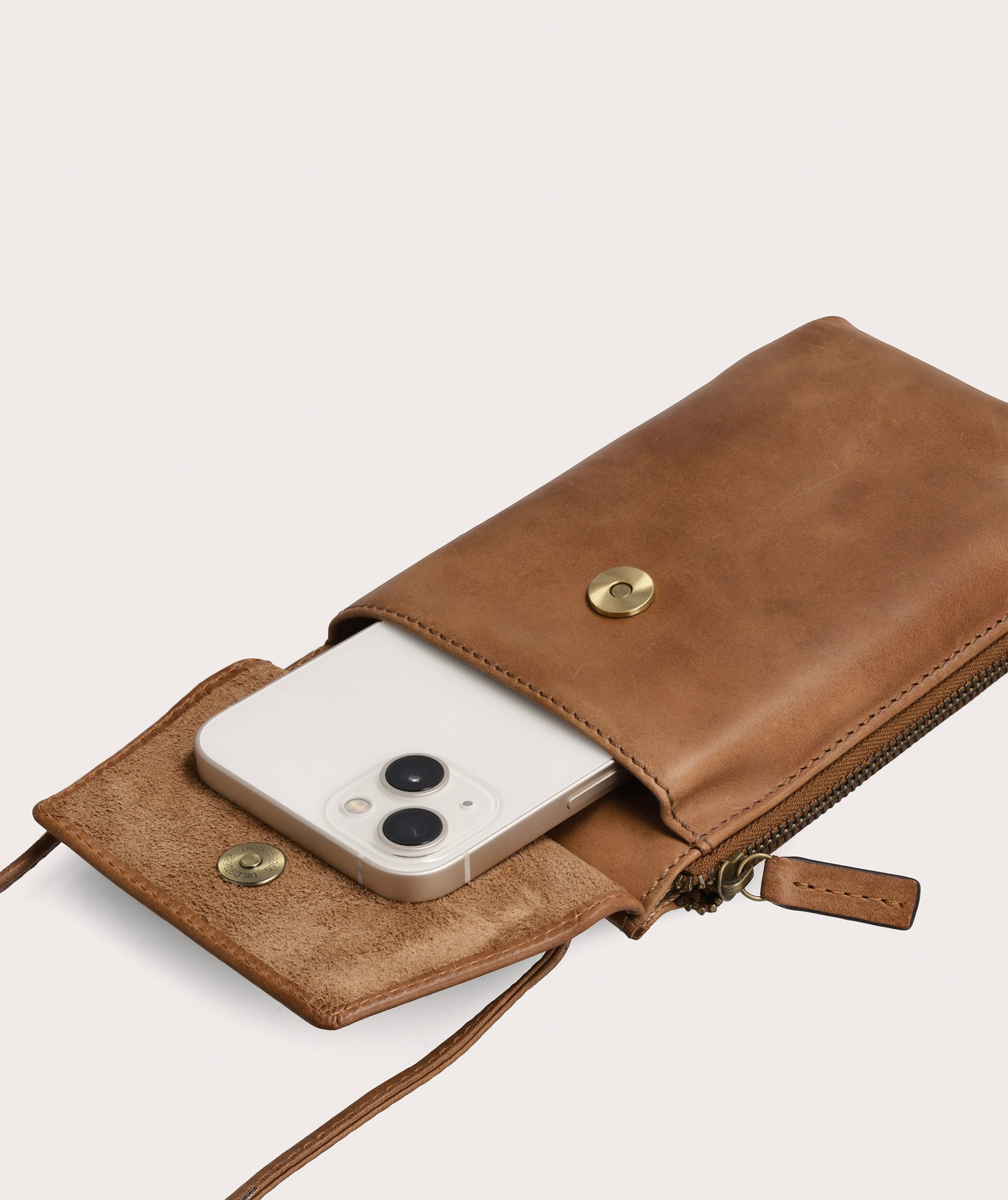 Crossbody Cellphone Pouch - Pecan