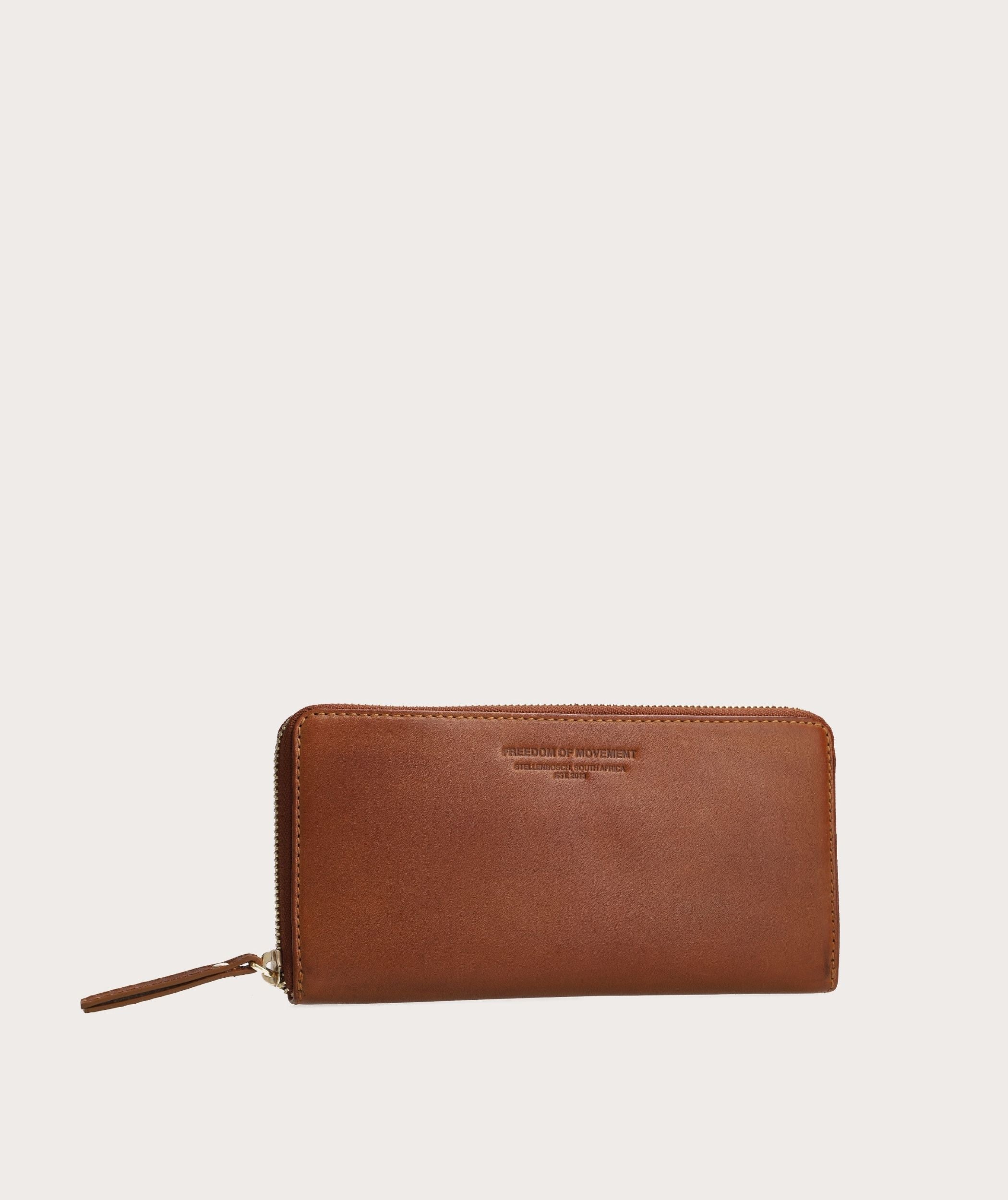 Ladies Zip Wallet - Pecan