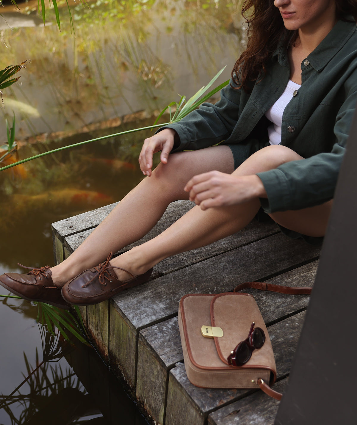 Ava - Suede Natural/ Brown