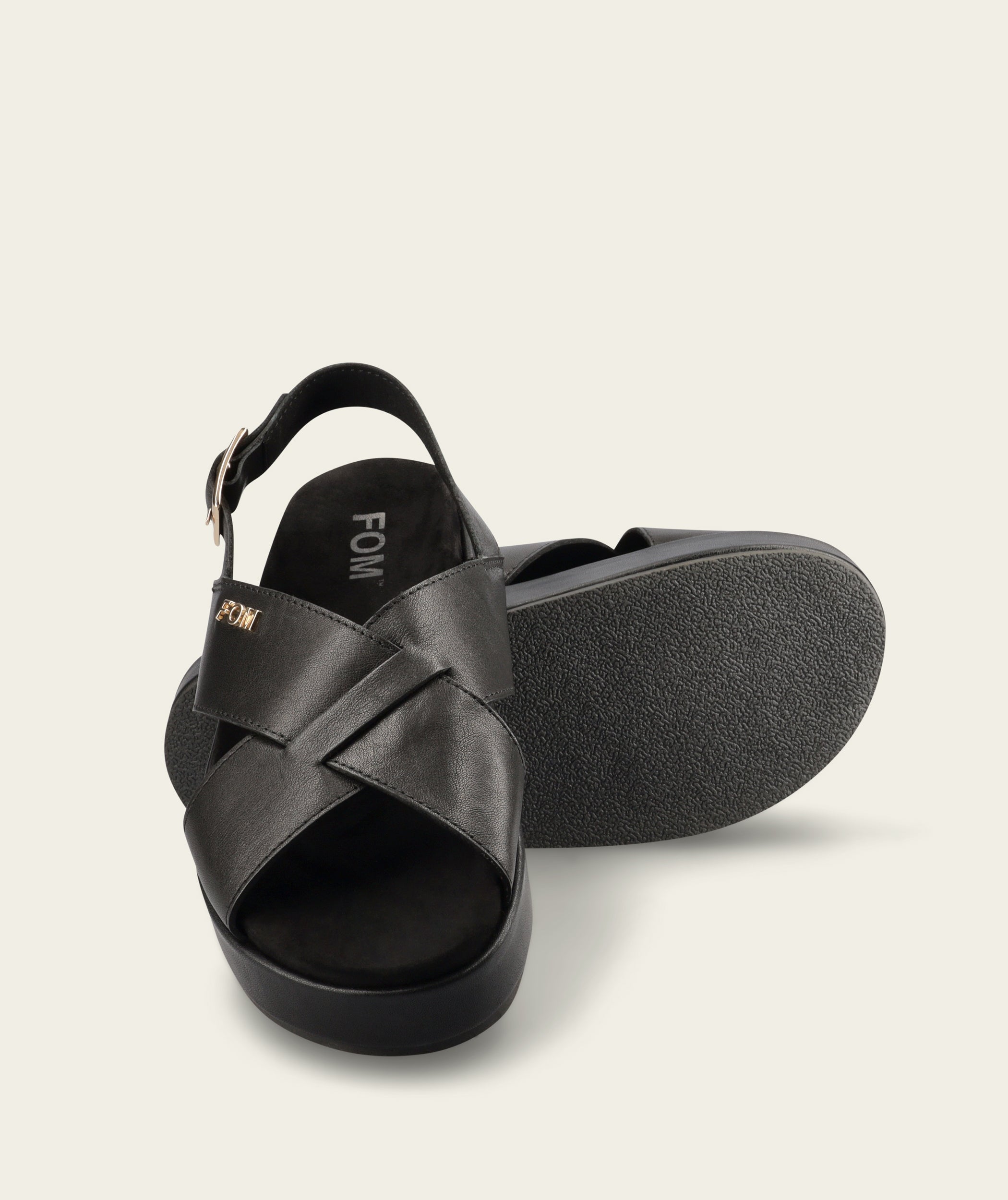 Kelly Platform Sandal - Black