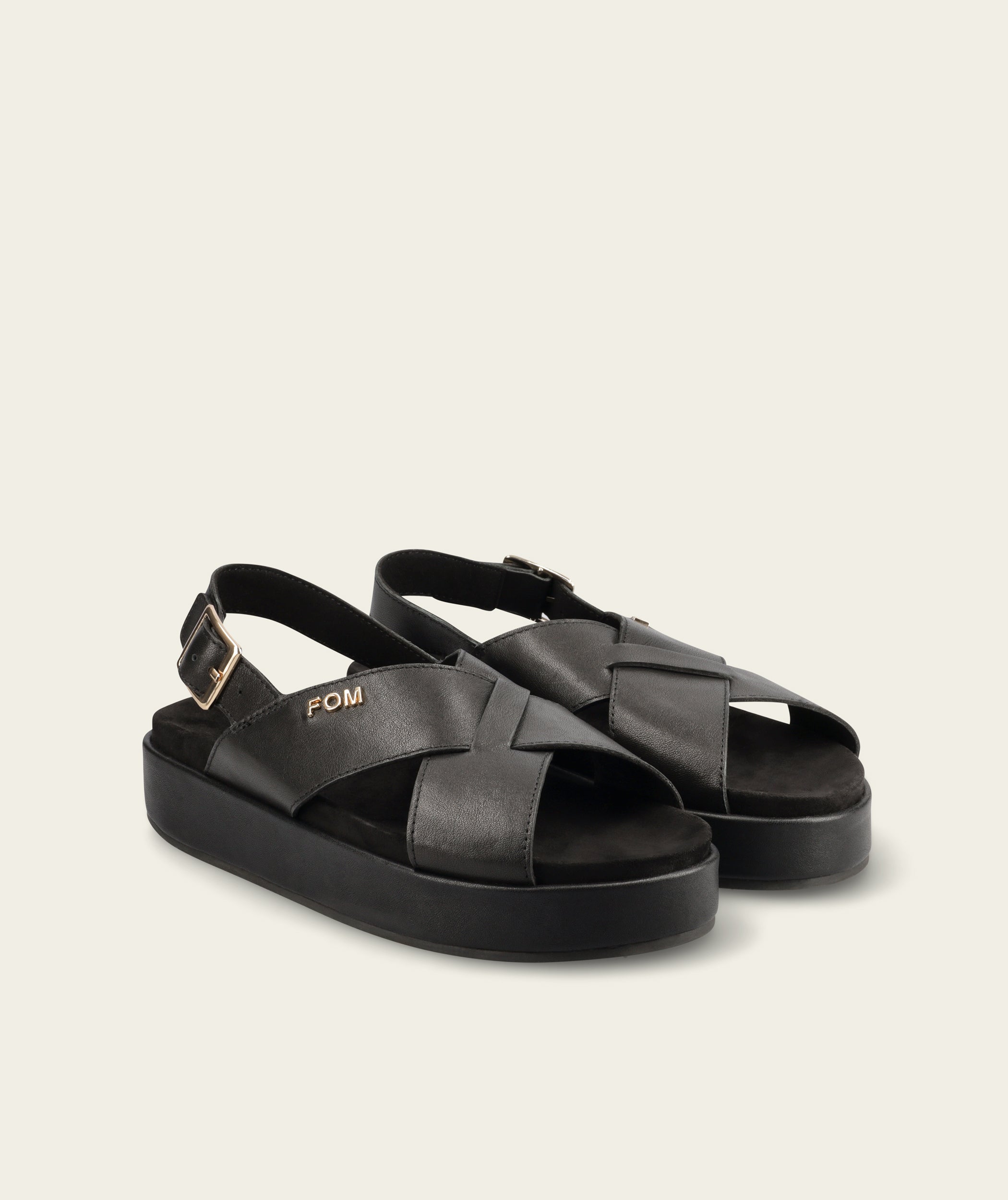 Kelly Platform Sandal - Black