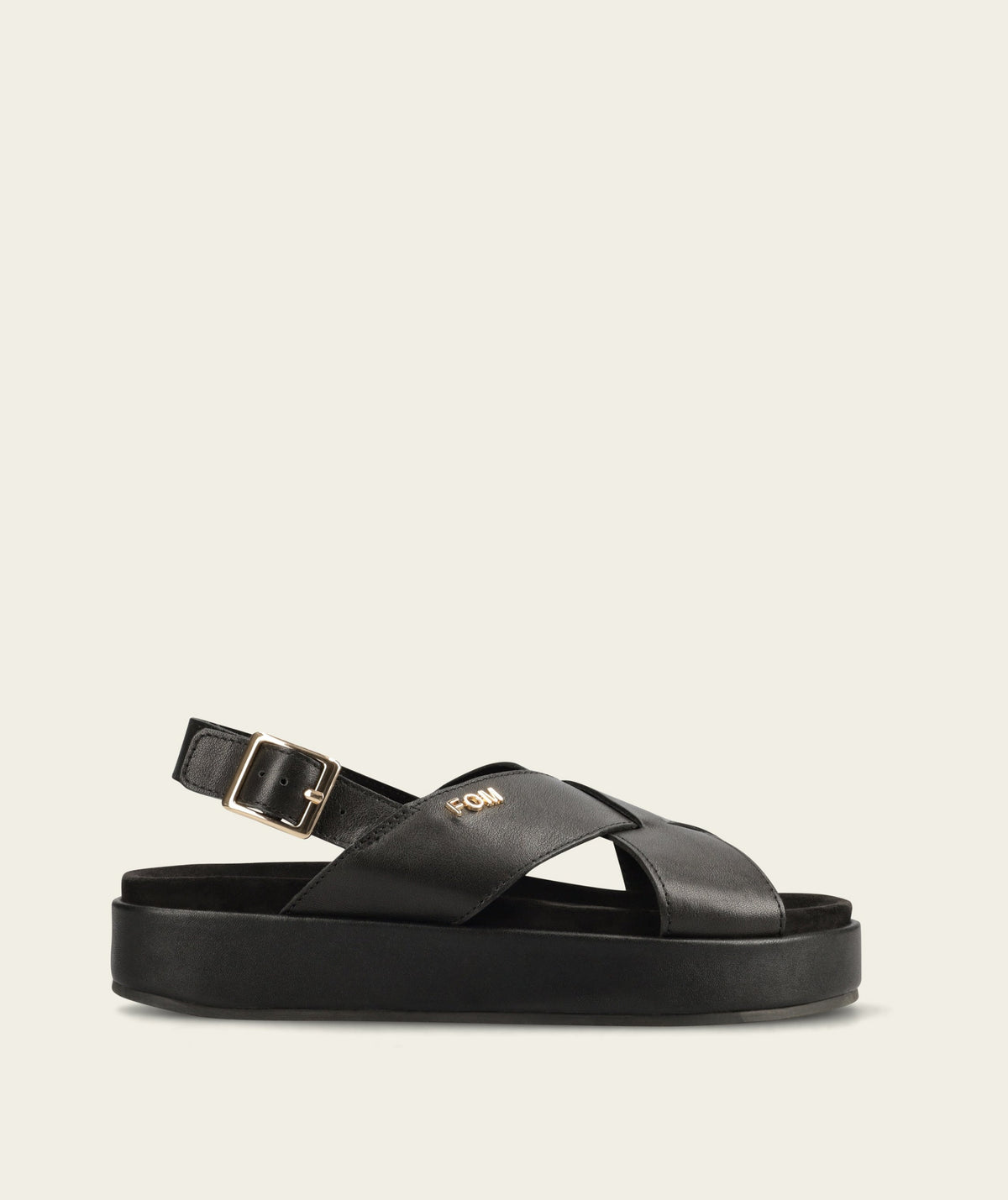 Kelly Platform Sandal - Black