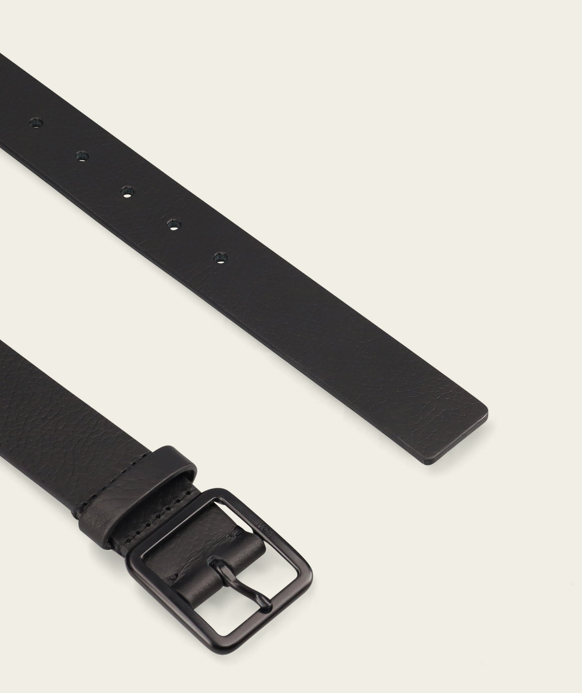 Mens Belt - Black Pebble/ Gunmetal Buckle
