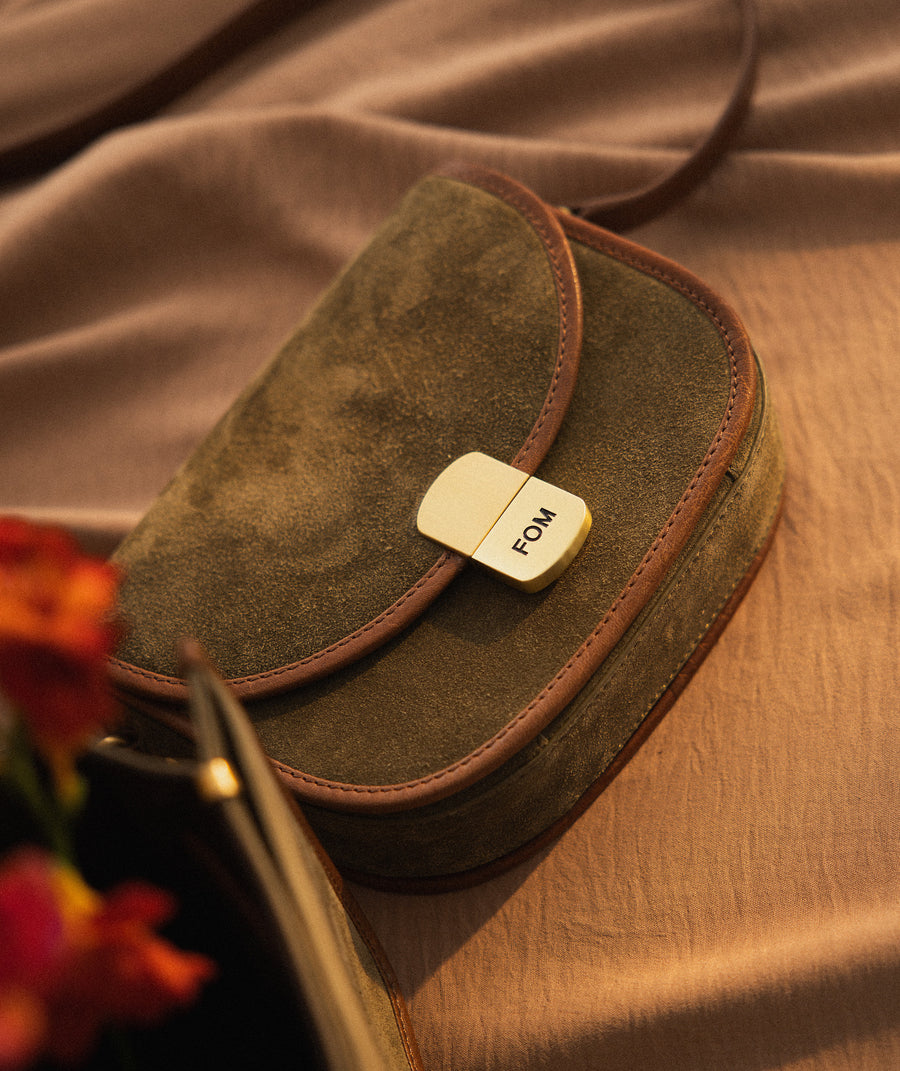 Suzie - Suede Green/ Brown