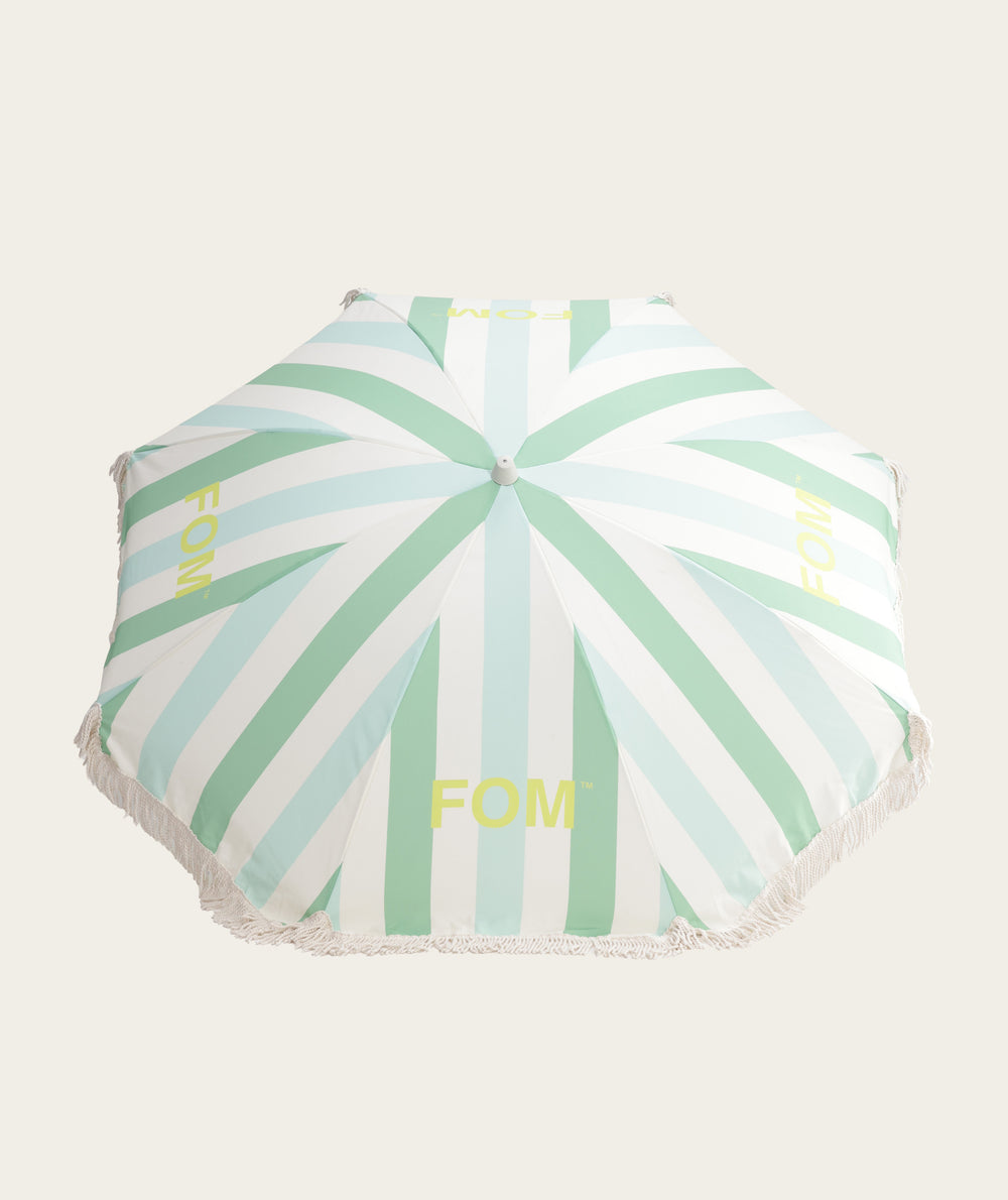 FOM Beach Umbrella - Green Mojito