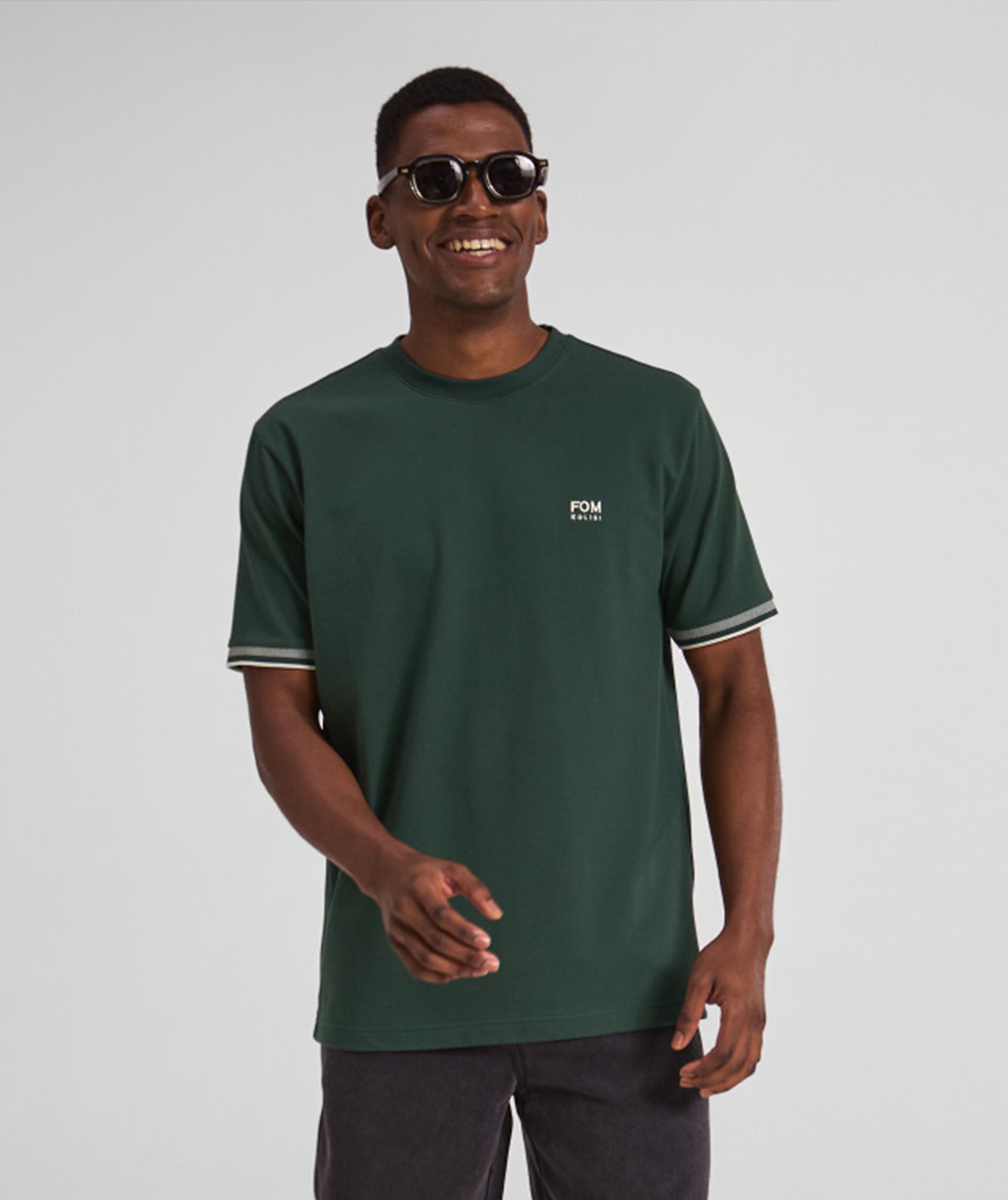 FOM x Kolisi Pique Tee - Dark Forest