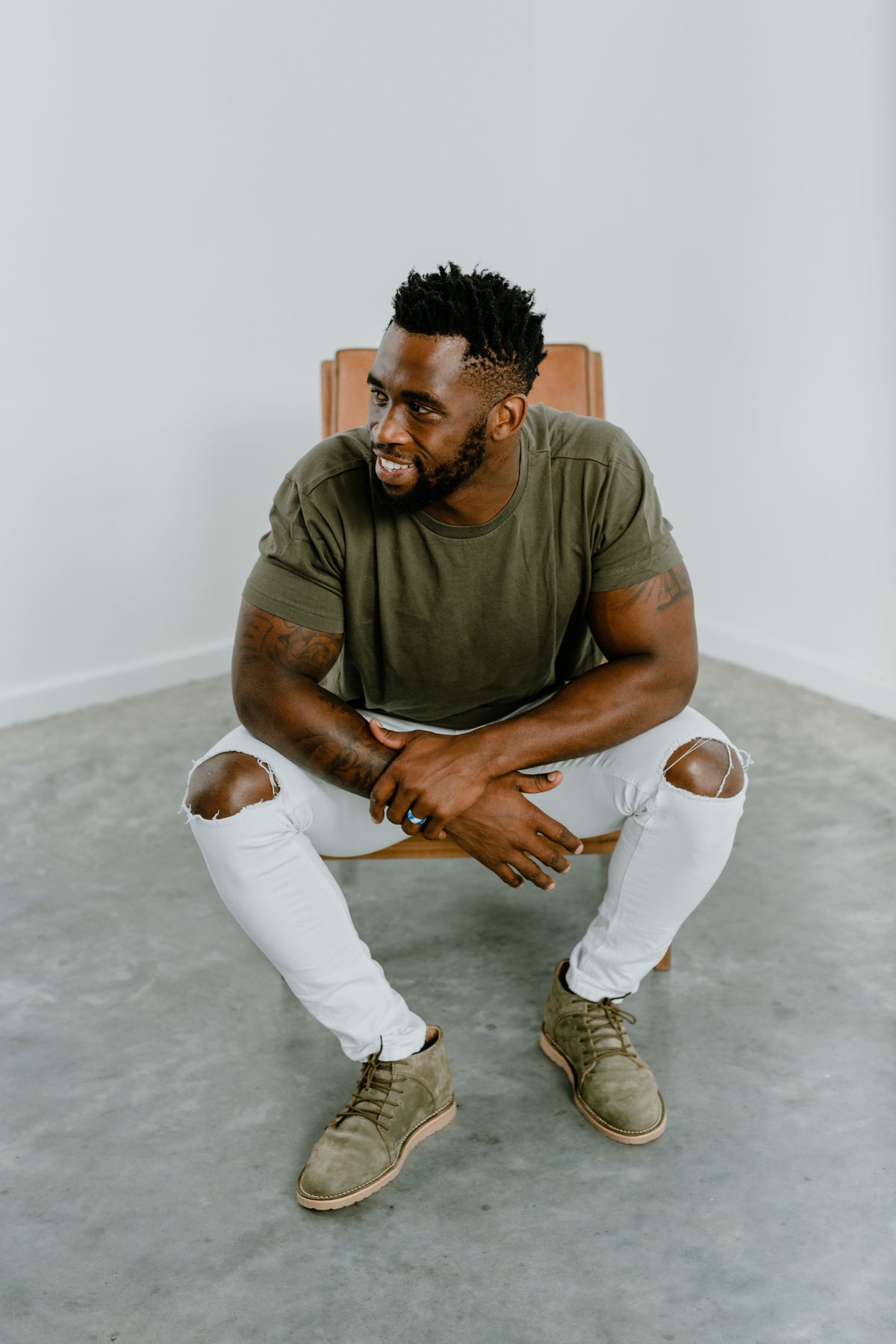 Mens FOM x Kolisi Vellies Standard - Field Green