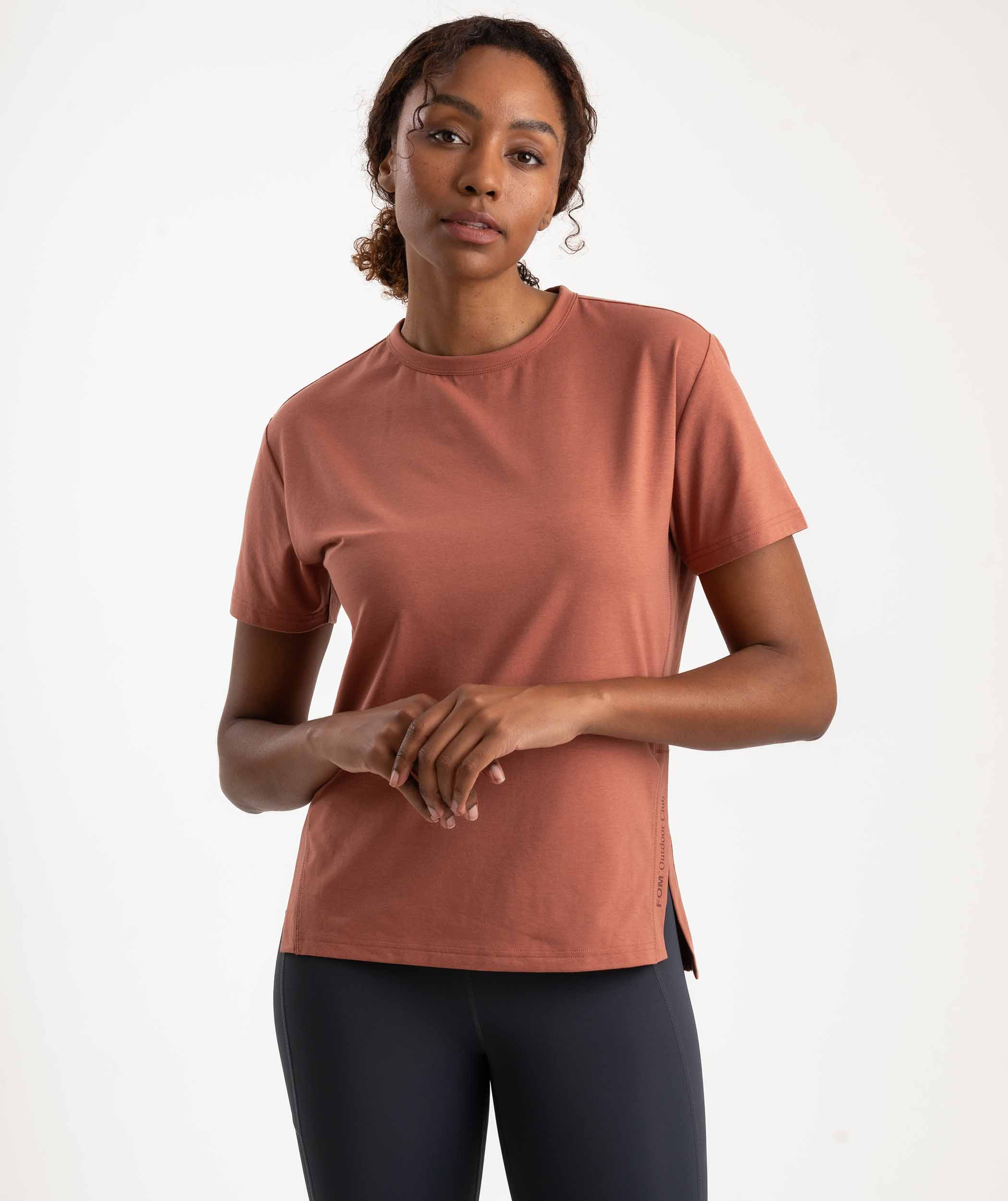 Ladies Versatile Outdoor Tee - Clay